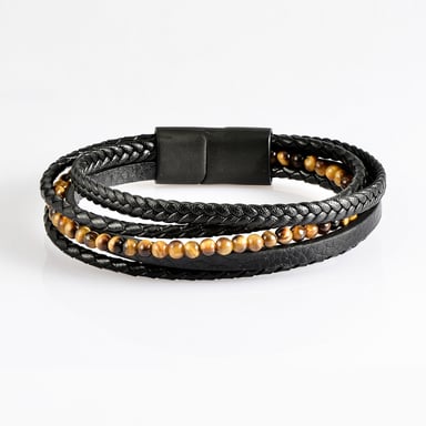 U.S. Polo Assn Jewellery Brandon Black Bracelet