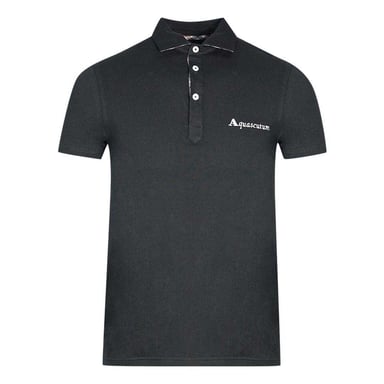 Aquascutum Unisex Adult Signature Logo Polo Shirt (Black)