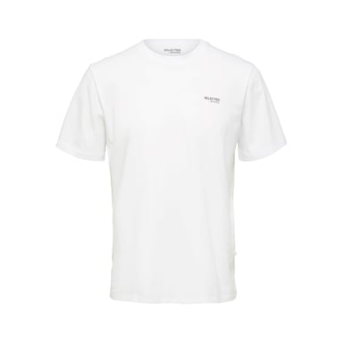 Selected Tee SS Aspen Logo Tee White
