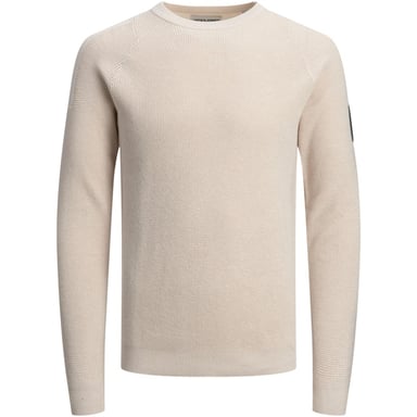 Jack & Jones Sweaters Classic Spring Knit Crew Neck White