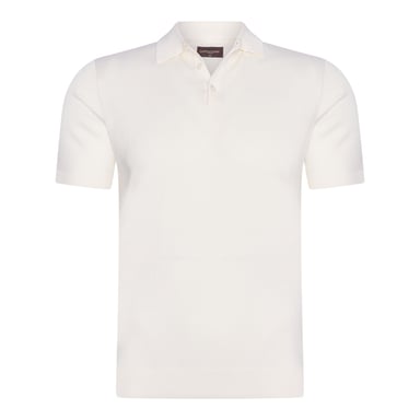 Cappuccino Italia Polo SS Plain Tricot Polo Vit
