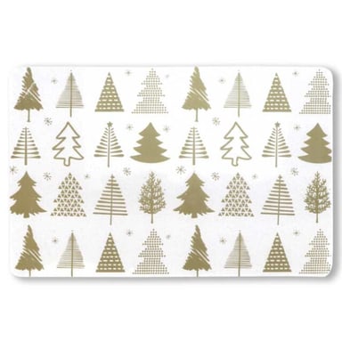 Unique Living placemat xmas tree 30x45cm gold