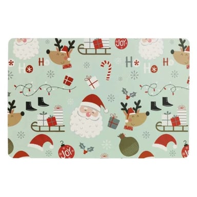 Unique Living placemats present green 43,5x28,5cm