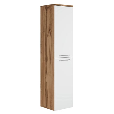Badplaats Badkamerkast saturnus 35 x 35 x 130 cm met wit hangende