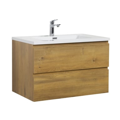 Badplaats Badkamermeubel set angela 80cm - badmeubel met wastafel