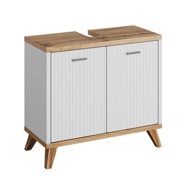 Badplaats Wastafel onderkast colima 60 x 28 x 54 cm met wit -
