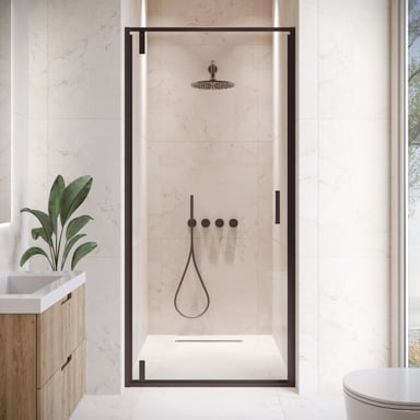 Badplaats Douchewand seattle 80 x 190 cm 6 mm transparant veiligheids -