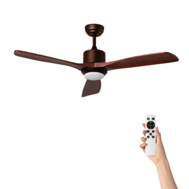 Ventiluxe Plafondventilator enzo met verlichting Ø132cm- 6 snelheden afstandsbediening forest