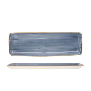 Bonna Serveerschaal aura dusk porselein 48x16 cm set van 2