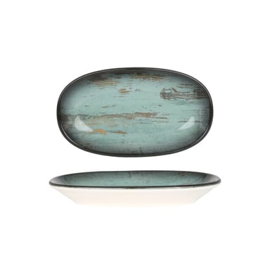 Bonna Serveerschaal madera porselein 19x11 cm set van 2