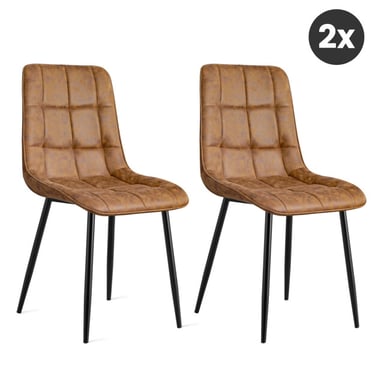 Multifurn 2x eetkamerstoel thimphu microleder -