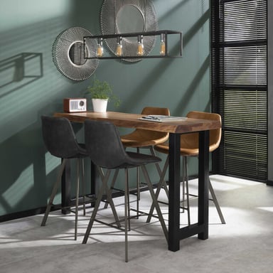 Hoyz Hoyz bartafel boomstam 150cm breed 4 personen 50x150x92