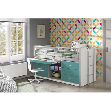Lucevi bonny 95 halfhoogslaper 90x200cm turquoise