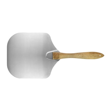 Krumble Pizzaschep vierkant met houten handvat 70 cm rvs