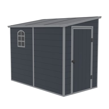 Westmann Kunststof aanbouw tuinschuur hortus l -248x134x194cm -