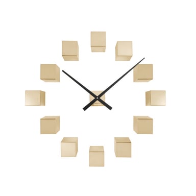 Karlsson wandklok diy cubic metallic metallic gold- Ø40cm