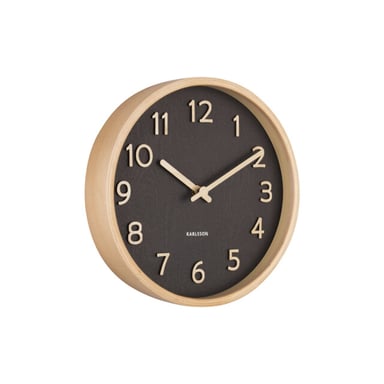 Karlsson wandklok pure wood grain small - Ø22cm