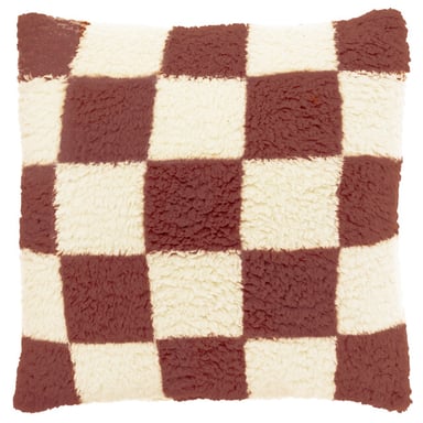 Unique Living sierkussen check 53x53cm dove white