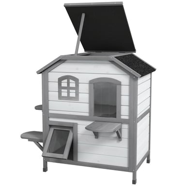 4goodz Kattenhuis 2 laags 78x55x91 cm -