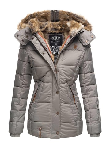 Marikoo women’s winter jacket Nekoo with faux fur hood & teddy lining