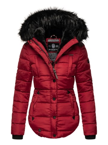 Marikoo women’s winter jacket Lotusblüte with teddy lining & faux fur collar