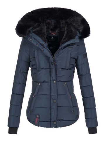 Marikoo women’s winter jacket Lotusblüte with teddy lining & faux fur collar