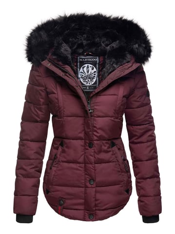Marikoo women’s winter jacket Lotusblüte with teddy lining & faux fur collar