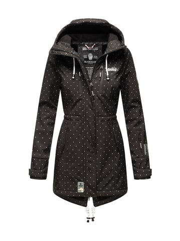 Marikoo long women’s quilted jacket Abendsternchen with detachable hood