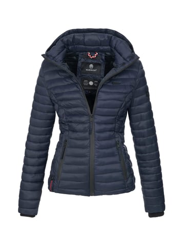 Marikoo women’s quilted jacket Samtpfote with detachable hood & ribbed cuffs