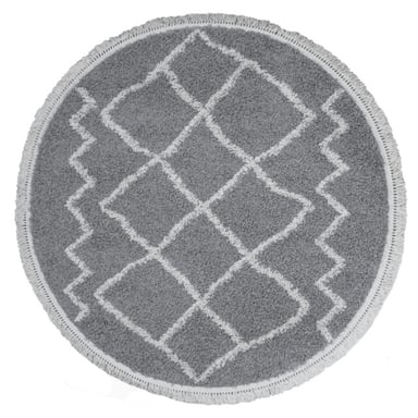 Home67 Vloerkleed marrakesh grey rond ø120 cm