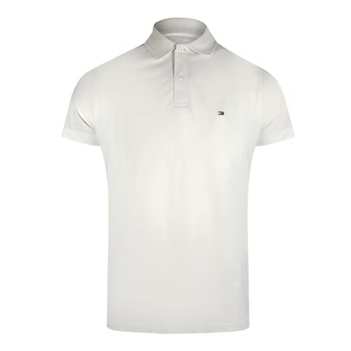 Tommy Hilfiger Väderbiten Vit Pikétröja