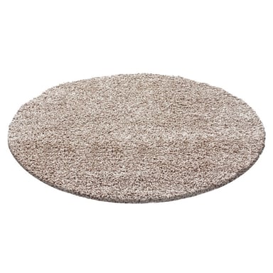 Muratap Basic rond shaggy vloerkleed hoogpolig- 120 cm rond