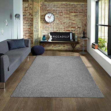 Muratap Corda binnen & buiten vloerkleed effen gevlochten rechthoek tuin balkon laagpolig 80x200 cm