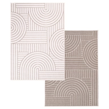 Muratap Duo binnen en buiten vloerkleed dubbelzijdig outdoor laagpolig tapijt 120x170 cm