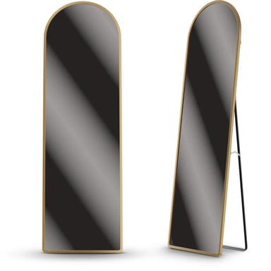 Mirlux Passpiegel ovale spiegel 160x60cm goud