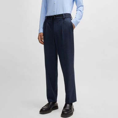 Heren Hugo Gos241F1J Broek in Donkerblauw
