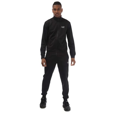 Men's Emporio Armani EA7 Recycled Technical-Fabric Core Identity Tracksuit in Black