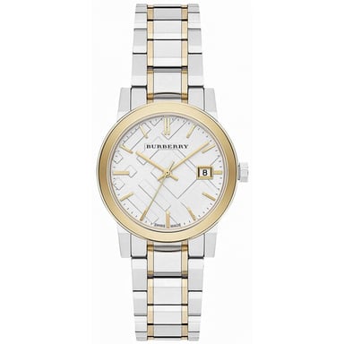 Burberry BU9115 Ladies Two-Tone City Watch - Elegant & Stylish