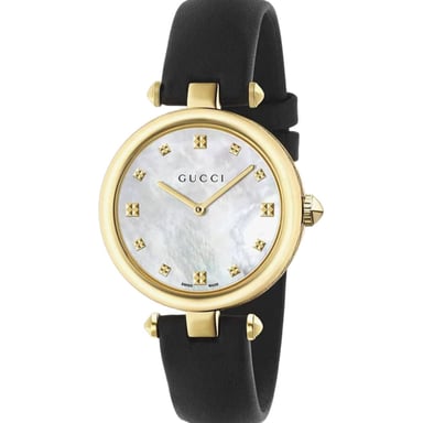 Gucci YA141404 Diamantissima Mother Of Pearl Ladies Watch - Elegant Timepiece for Women