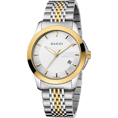 Gucci YA126409 G-Timeless Two-Tone Men's Watch - Stylish Elegance