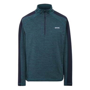 Regatta Hepley Fleecejacka med halv dragkedja för herrar (Moonlight Denim/Navy)
