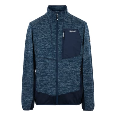 Regatta Mens Baslinn Fleece Jacket (Moonlight Denim/Navy Marl)