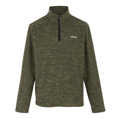 Regatta Heren Thompson Marl Half Zip Fleece Jack (Olijfgroen)