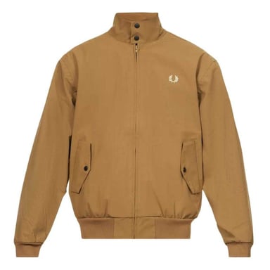 Fred Perry Womens/Ladies Bonded Zipped Padded Jacket (Brown)