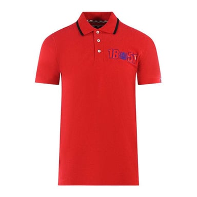 Aquascutum Unisex Adult London 1851 Polo Shirt (Red)