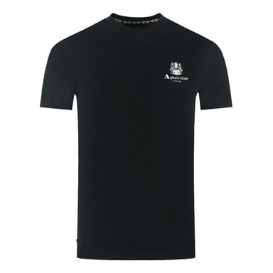 Aquascutum Mens London Aldis Logo T-Shirt (Black)