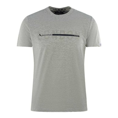 Aquascutum Mens London 1851 Split Logo T-Shirt (Grey)