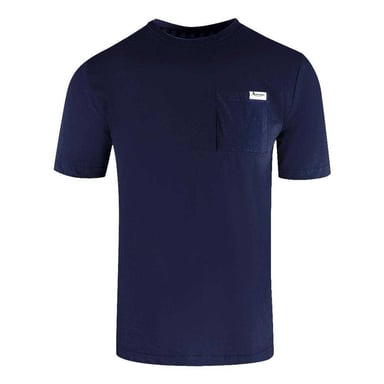 Aquascutum Mens Logo Chest Pocket T-Shirt (Navy)
