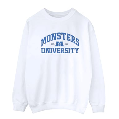 Disney Mens Monsters University Logo Sweatshirt (White)