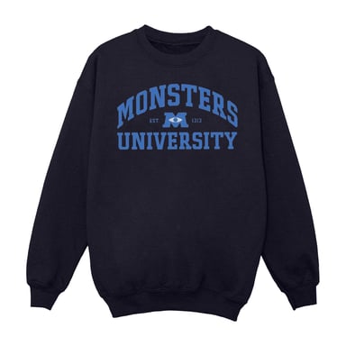 Disney Mens Monsters University Logo Sweatshirt (Navy Blue)